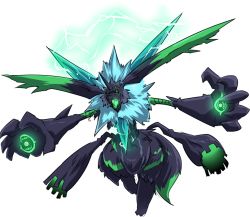 digimon electricity horn original simple_background solo white_background