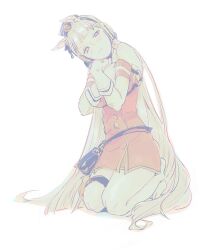 Rule 34 | 1girl, animal ears, barefoot, blush, breasts, dress, gloves, gold ship (umamusume), hat, highres, holding, horse ears, horse girl, horse tail, kiguchiko, kneeling, long hair, looking at viewer, pillbox hat, red dress, simple background, solo, tail, thigh strap, umamusume, very long hair, white background, white gloves
