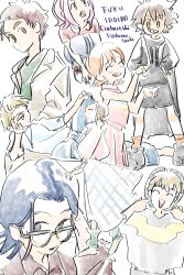 Rule 34 | 3girls, 5boys, digimon, digimon adventure 02, glasses, highres, ishida yamato, izumi koshiro, kido jo, multiple boys, multiple girls, tachikawa mimi, takaishi takeru, takenouchi sora, yagami hikari, yagami taichi
