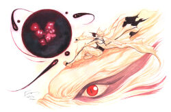 Rule 34 | alternate form, aura, bijuu dama, black shirt, coat, dominic ian cabatit, energy ball, facial mark, floating clothes, from side, highres, long coat, naruto (series), naruto shippuuden, on animal, on head, open-toe shoes, outstretched arm, outstretched hand, pants, powering up, profile, red eyes, shirt, short hair, sitting, sitting on animal, slit pupils, spiked hair, uzumaki naruto, whisker markings, yellow coat, yellow pants