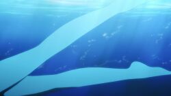 2girls air_bubble animated anime_screenshot ass bikini blowing_bubbles blue_hair breasts bubble fish highres kate_starven lotze_iris medium_breasts multiple_girls navel partially_submerged shell shinmai_renkinjutsushi_no_tenpo_keiei swimming swimsuit tagme underwater video water wet wet_clothes wet_swimsuit