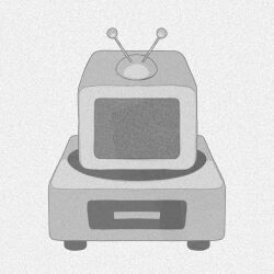 Rule 34 | ant tenna, antennae, deltarune, drawer, grey hair, greyscale, hika mimix, monochrome, no humans, object focus, objectification, shadow, simple background, static, straight-on, television