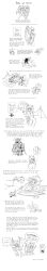 absurdres arale_(felarya) ass breasts chibi cleft_of_venus demon_girl demon_horns demon_wings giant giantess highres horns karbo large_breasts menyssan monochrome nipples nude pussy vore wings