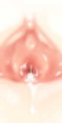 1girl after_vaginal akino_sora censored clitoris close-up cum cum_in_pussy cumdrip mosaic_censoring original parody pussy_juice satire solo spread_pussy urethra