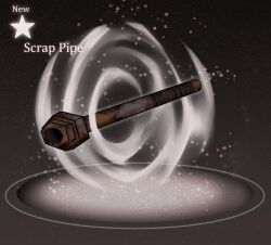english_text floating_hair industrial_pipe no_humans rust star_(symbol) strongmoist what