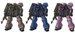 Rule 34 | assault rifle, battery, beam rifle, cable, char&#039;s counterattack, color variation, colored lineart, commentary request, energy gun, fusion, geara doga, geara doga (rezin schnyder custom), geara zulu, geara zulu angelo sauper custom, green eyes, gun, gundam, gundam unicorn, holding, holding gun, holding weapon, machinery, magazine (weapon), mecha, mecha focus, mobile suit, neo zeon, no humans, one-eyed, original, radio antenna, red eyes, redesign, rifle, robot, science fiction, tessaku ro, weapon