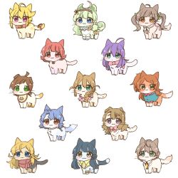 Rule 34 | animal, baba konomi, cat, hakozaki serika, highres, hutaba, ibuki tsubasa, idolmaster, idolmaster (classic), idolmaster million live!, idolmaster million live! theater days, kinoshita hinata, kitakami reika, miyao miya, mochizuki anna, non-web source, nonohara akane, ogami tamaki, sakuramori kaori, shimabara elena, shinomiya karen, toyokawa fuka