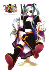 00s 1girl cartridge cigarette eyepatch female_focus gun handgun nahashi_lucia revolver smoking solo suzumi_atsushi twintails venus_versus_virus weapon