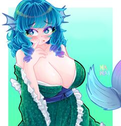 absurdres highres nanaii_desu touhou wakasagihime