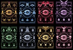 agumon angemon bird birdramon bug cat crests_(digimon) digimon digimon_adventure digivice gabumon garurumon gomamon greymon highres holy_ring ikkakumon jewelry kabuterimon koromon mochimon nyaromon palmon patamon piyomon plotmon pukamon pyocomon reptile ring tag tailmon tanemon tentomon togemon tokomon tunomon wings