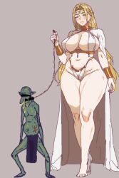 Rule 34 | 1boy, 1girl, goblin, highres, mature female, monster, nitrolith, non-web source, size difference, slave