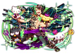 1girl 4boys abs alternate_costume alternate_eye_color alternate_hairstyle alternate_tattoo animal anime_coloring aqua_eyes arm_tattoo artist_request azazel_(crash_fever) badtz-maru bare_arms bare_pectorals bare_shoulders beads belt bird black_choker black_collar black_eyes black_footwear black_hair black_jacket black_ribbon black_shirt black_wings blonde_hair blush_stickers boots bow bracelet cat chain chain_necklace character_ornament character_tattoo chest_tattoo choker cinnamoroll closed_mouth collar collared_jacket colored_skin crash_fever crossover crown demon_boy demon_horns dog eyelid_pull full_body fuwa_fuwa_cinnamoroll game_cg gold_bracelet gold_chain golden_retriever gradient_horns green_bow green_hair green_horns green_wings grey_bow hair_between_eyes hair_bow hair_ornament happy hat hat_ornament hat_with_ears hello_kitty hello_kitty_(character) holding holding_animal holding_dog holding_polearm holding_wand holding_weapon horizontal-striped_bow horns jacket jewelry knee_boots lace lace-trimmed_bow lace-trimmed_skirt lace_trim leather leather_jacket leg_belt leg_up looking_at_another mechanical_wings medium_hair mini_crown mini_hat multicolored_hair multicolored_horns multicolored_skin multiple_boys muscular muscular_male neck_ribbon necklace no_shirt number_print numbered official_alternate_costume official_alternate_eye_color official_alternate_hairstyle official_alternate_tattoo official_art open_mouth outline pants pectorals penguin polearm pompompurin print_pants purple_belt purple_crown purple_hat purple_sarong purple_sleeves rabbit red_eyes red_outline ribbon sanrio sarong shirt silver_bracelet silver_chain skirt solid_circle_eyes solid_oval_eyes sparkle square square_print star_(symbol) star_hair_ornament star_hat_ornament star_ornament stomach stomach_tattoo streaked_hair striped_bow tachi-e tattoo teeth third-party_source topless_male torn_clothes torn_sarong transparent_background trident two-tone_skin wand weapon whiskers white_cat white_rabbit_(animal) wings wrist_belt