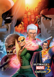 10s 5girls 6+boys capcom chun-li clint_barton copyright_name crimson_viper dark_skin deadpool deadpool_(series) devil_may_cry devil_may_cry_(series) devil_may_cry_3 doctor_strange electricity ghost_rider hawkeye_(marvel) headband highres iron_fist_(marvel) looking_at_viewer makaimura marvel marvel_vs._capcom marvel_vs._capcom_3 mask mega_man_(series) mega_man_legends_(series) mori_toshiaki multiple_boys multiple_girls muscular nemesis_(resident_evil) official_art red_arremer resident_evil resident_evil_3:_nemesis ryu_(street_fighter) storm_(x-men) street_fighter street_fighter_iv_(series) strider_(video_game) strider_hiryuu tron_bonne_(mega_man) upper_body vergil_(devil_may_cry) wizard wolverine_(x-men) x-23 x-men