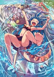 1girl bikini feet rumie swimsuit tagme tiona