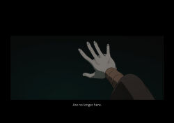 Rule 34 | 1girl, commentary, dark background, english commentary, english text, fingernails, hand focus, highres, horse race tests, jovial merryment, meka aoratos, solo