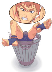 1boy multiple_views nickrikku tendou_gai trash_can