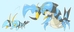 10s clauncher creatures_(company) evolution fakemon game_freak gen_6_pokemon highres nintendo pistol_shrimp pokemon pokemon_(creature) pokemon_xy