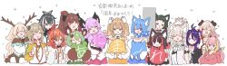 Rule 34 | :d, ahoge, animal ears, animare, antlers, bat ears, bat girl, bear ears, bear girl, black hair, blonde hair, blue eyes, blue hair, blush, braid, breasts, brown hair, capybara ears, capybara girl, cat ears, cat girl, closed eyes, closed mouth, commentary request, dog, dog ears, dog girl, green eyes, green hair, grey hair, haibara akane, hashiba natsumi (animare), highres, hinokuma ran, hira hikari, horns, inaba haneru (1st costume) (animare), inaba haneru (animare), inari kuromu, kazami kuku, kazami kuku (1st costume), konan mia, konan mia (1st costume), large breasts, long hair, looking at viewer, meerkat ears, miso love ini, momono yurari, multicolored hair, nanashi inc., one eye closed, open mouth, orange eyes, orange hair, oura rukako, oura rukako (1st costume), pink hair, polka dot neckerchief, purple eyes, purple hair, rabbit ears, rabbit girl, red hair, seshima rui, shiromiya mimi, shirt, short hair, side braid, simple background, single braid, smile, souya ichika, souya ichika (1st costume), translation request, tsukinoki tirol, two-tone hair, umori hinako, upper body, virtual youtuber, white background, white shirt, yunohara izumi