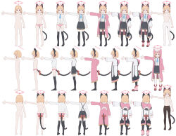 1girl absurdres animal_ear_headphones animal_ear_hood animal_ears anus aqua_necktie arm_at_side ass back barefoot black_coat black_pantyhose black_skirt black_tail black_thighhighs blonde_hair blue_archive blunt_bangs blunt_ends blush boots bow bow_panties bright_pupils buttoned_cuffs buttons cat_ear_headphones cat_ears cat_tail chinese_commentary cleft_of_venus clothes_on_and_off clothes_variants coat collarbone collared_shirt commentary_request completely_nude crotch_seam curled_fingers dot_nose dsfr fake_animal_ears fake_tail flat_chest frilled_coat frilled_skirt frills full_body hair_bow halo headphones highres hood hood_down hood_up hooded_coat huge_filesize layered_sleeves loli long_sleeves low-tied_sidelocks miniskirt momoi_(blue_archive) multicolored_coat multiple_views navel necktie nipples no_pants no_shoes nude open_clothes open_coat open_hand open_mouth outstretched_arm palms panties pantyhose pigeon-toed pink_boots pink_coat pink_eyes pink_halo pink_hood pink_panties pleated_skirt profile puffy_long_sleeves puffy_sleeves pussy red_bow reference_sheet school_uniform shirt shirt_tucked_in short_hair sidelocks sideways_mouth simple_background skirt smile spread_fingers standing striped_clothes striped_panties suspender_skirt suspenders tail tail_bow tail_ornament tareme thighband_pantyhose thighhighs toes topless_female turnaround two-sided_coat two-sided_fabric uncensored underwear variations white_background white_coat white_pantyhose white_pupils white_shirt wing_collar zettai_ryouiki