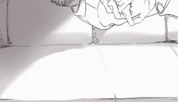 Rule 34 | 10s, 2boys, age difference, animated, bowl cut, couch, formal clothes, gakuran, greyscale, kageyama shigeo, kiss, lying, male focus, matda10, mob psycho 100, monochrome, multiple boys, on back, pinned, reigen arataka, school uniform, short hair, suit, yaoi