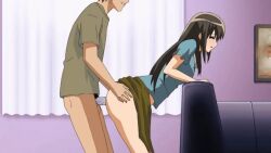 Rule 34 | 10s, 1boy, 1girl, 2010, age difference, animated, animated gif, anime screenshot, ass, cheating (relationship), closed eyes, clothes lift, doggystyle, from side, haha sange, hand on another&#039;s hip, hetero, housewife, huge filesize, indoors, inseki, koga hanae, long skirt, mature female, mother and son, no panties, older woman and younger man, penis, profile, sex, sex from behind, skirt, skirt lift, standing, step-parent and step-child, tagme