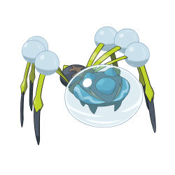 animal_focus araquanid artist_request bubble bug full_body gen_7_pokemon nintendo no_humans official_art pokemon pokemon_(creature) pokemon_focus pokemon_sm simple_background solo third-party_source white_background