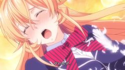 10s 1girl angel animated ass blonde_hair blush bouncing_breasts breasts cleavage halo large_breasts long_hair lowres multiple_boys nakiri_erina red_hair shokugeki_no_souma tagme tickling video video wings