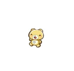Rule 34 | chibi, closed eyes, digimon, digimon (creature), full body, monzaemon, no humans, simple background, solo, stuffed animal, stuffed toy, teddy bear, white background, youzaiyouzai112