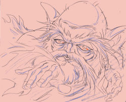 animator beard bed_sheet dohko facial_hair hayama_jun&#039;ichi layout libra_douko old pencil_trace production saint_seiya unfinished