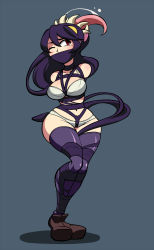 1girl bdsm bondage bound female_focus filia_(skullgirls) highres jam-orbital samson_(skullgirls) skullgirls solo