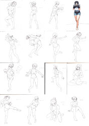 1girl ass hantakashihan ponytail tagme