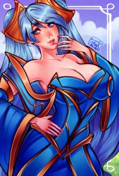 highres league_of_legends poposhirat sona_(league_of_legends) tagme