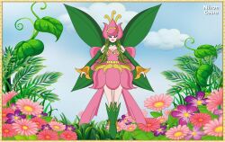 Rule 34 | digimon, fairy, flower, highres, lilimon, lilimon x-antibody, monster girl, nail polish, petals, plant, plant girl