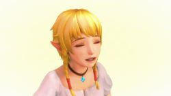 10s 1girl 3d animated animated_gif blonde_hair blue_eyes bouncing_breasts braid breasts crystal female_focus heisenweimer hyrule_warriors implied_sex jewelry jiggle linkle looping_animation moaning necklace nintendo open_mouth pendant pointy_ears puffy_short_sleeves puffy_sleeves riding rolling_eyes sexually_suggestive shirt short_hair short_sleeves simple_background small_breasts solo source_filmmaker_(medium) tecmo the_legend_of_zelda twin_braids white_shirt yellow_background