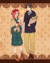 amr black_hair coffee france haruno_sakura naruto_(series) naruto_shippuuden pink_hair sai