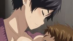 Rule 34 | 10s, 1boy, 1girl, 2016, age difference, animated, animated gif, breasts, breasts in face, chihiro (houkago initiation), earrings, houkago initiation, housewife, jewelry, large areolae, large breasts, large penis, mature female, mother and son, nipples, older female and younger male, penis, plump, queen bee (animation studio), short hair, step-parent and step-child, stepmother and stepson, tagme