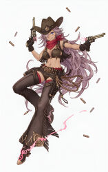 absurdres bikini bikini_top_only cinderella_(sinoalice) cowboy_hat gun hat highres non-web_source sinoalice swimsuit weapon