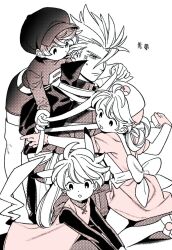 1boy 1girl animal_ears cape hat lance_(pokemon) nintendo nurse nurse_cap open_mouth pikachu_ears pikachu_tail pokemon pokemon_adventures pokemon_tail ponytail seirakun3 tail team_rocket team_rocket_uniform white_background yellow_(pokemon)