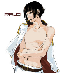 Rule 34 | axis powers hetalia, black hair, japan (hetalia), male focus, open clothes, open shirt, shirt, short hair
