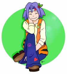 blue_hair buchichu green_eyes hippie james_(pokemon) nintendo pokemon pokemon_(anime) solo team_rocket