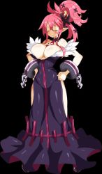 breasts bursting_breasts cleavage cleric cleric_(disgaea) cleric_(disgaea)_(cosplay) cosplay disgaea dismania_(xenoman) healer_(disgaea) healer_(disgaea)_(cosplay) huge_breasts large_breasts pink_hair pointy_ears seraphina seraphina_(disgaea)