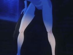 1980s_(style) 1989 1boy 1girl animated animated_gif breasts brown_hair closed_eyes clothes_lift demon doggystyle glowing glowing_eyes grabbing_another&#039;s_breast groping groping_breast hair_ribbon hetero implied_sex interspecies ito_akemi lowres monster nipples nude oldschool rape red_eyes retro_artstyle ribbon sex sex_from_behind skirt skirt_lift small_breasts tagme twintails urotsukidouji window window_blinds