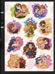 6+girls adora_(she-ra) adventure_time alien_stage amity_blight angrymiloras arcane:_league_of_legends arcane_caitlyn arcane_vi art_program_in_frame asami_sato asymmetrical_hair avatar_legends black_hair blonde_hair blue_eyes blue_hair booth_seating bow bow_hairband brown_fur brown_hair brown_shoes caitlyn_(league_of_legends) carrying carrying_person cat_girl catra circlet closed_eyes closed_mouth colored_eyelashes colored_skin commentary dark-skinned_female dark_skin dc_comics english_commentary gradient_hair green_eyes green_skin grey_eyes hair_bow hair_ornament hairband harley_quinn heart highres hug jacket juleka_couffaine kininatteru_hito_ga_otoko_ja_nakatta kiss koga_mitsuki korra kuromi league_of_legends long_hair luz_noceda marceline_abadeer mask miraculous_ladybug mizi_(alien_stage) multicolored_hair multiple_girls one_eye_closed onegai_my_melody oosawa_aya open_mouth pink_eyes pink_hair pink_shirt poison_ivy ponytail princess_bonnibel_bubblegum purple_eyes purple_hair qiu_tong red_bow red_eyes red_hair red_hairband red_shoes rose_lavillant sanrio she-ra she-ra_and_the_princesses_of_power shirt shoes sidecut sitting skull_hair_ornament sleeping sleeping_on_person smile sq_(series) sua_(alien_stage) sun_jing the_legend_of_korra the_owl_house two-tone_hair under_covers undercut vi_(league_of_legends) white_jacket white_shirt yuri