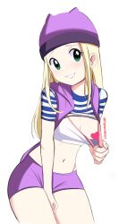 blonde_hair digimon digimon_frontier green_eyes hat highres jacket long_hair orimoto_izumi pabsmikan