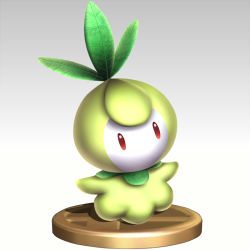 creatures_(company) game_freak gen_5_pokemon nintendo no_humans petilil pokemon pokemon_(creature) super_smash_bros. tagme trophy