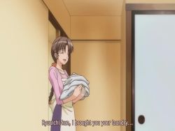 1boy 1girl all_fours animated apron ass assertive_female bent_over blush braid breasts brown_eyes brown_hair caressing_testicles caught close-up closed_eyes cum cum_in_mouth fellatio from_behind gokkun handjob happy hetero huge_breasts huge_penis incest inseki11 mature_female morobashi_ryuuichi moroboshi_kyouko mother_and_son oral orgasm penis pervert purple_eyes seductive_smile smile sound subtitled surprised sweet_home tears testicle_grab testicles tongue tongue_out uncensored video