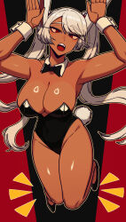 Rule 34 | 1girl, boku no hero academia, breasts, dark-skinned female, dark skin, large breasts, long hair, mirko
