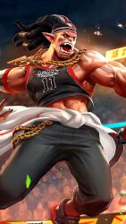 balmond_(mobile_legends) brown_hair highres orc red_eyes