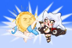 chibi erune fraux granblue_fantasy kicking