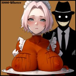 breasts cannibalism corpse death guro haruno_sakura large_breasts looking_at_viewer murder murdered naruto_(series) naruto_shippuuden